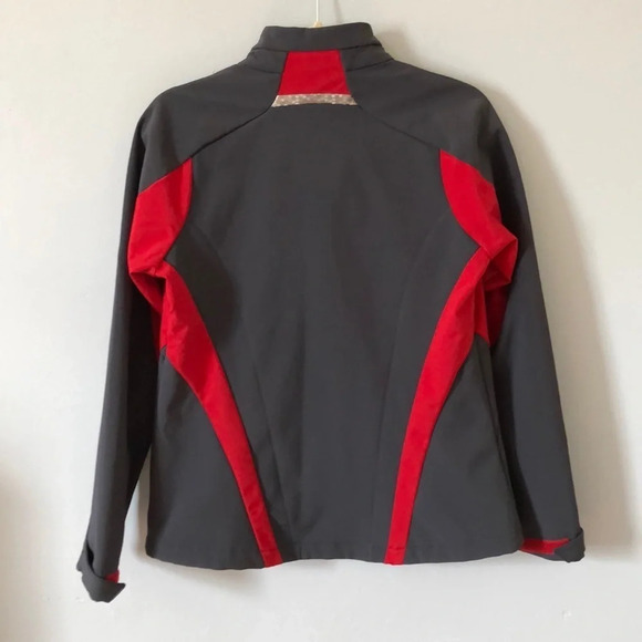 NORTH END SPORT Ladies Red & Gray Full Zip Pockets Jacket Size Medium - Picture 2 of 11
